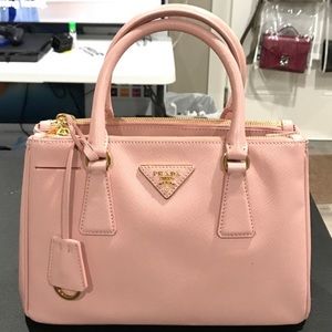 Prada Saffiano Mini Galleria Top Handle Bag